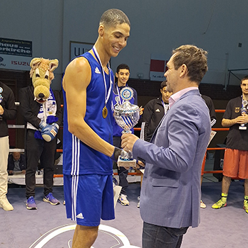 Internationales Chemnitzer Boxturnier 2025, Jannik Ayivi, 1.Platz und bester Kämpfer